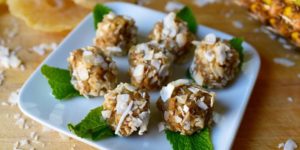 Vanilla Shakeology Macadamia Nut Pineapple Energy Balls Recipe