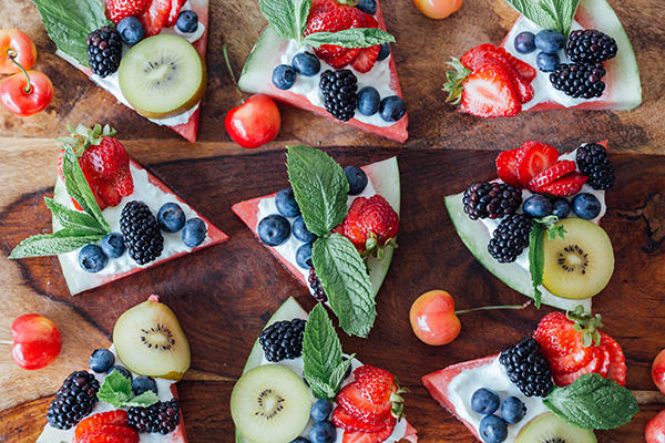 watermelon fruit pizza