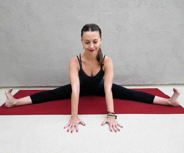Yoga for the Knees Seated Wide Angle Forward Bend