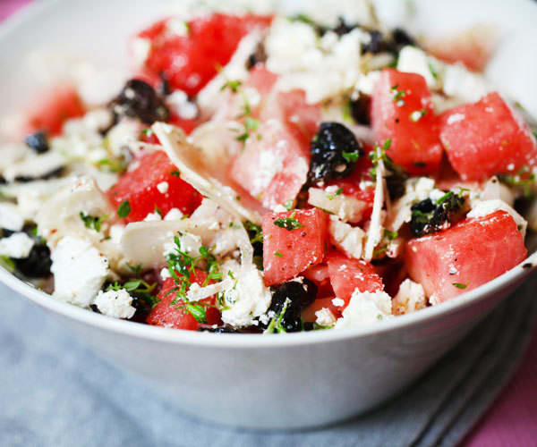 Watermelon Recipes: watermelon feta salad