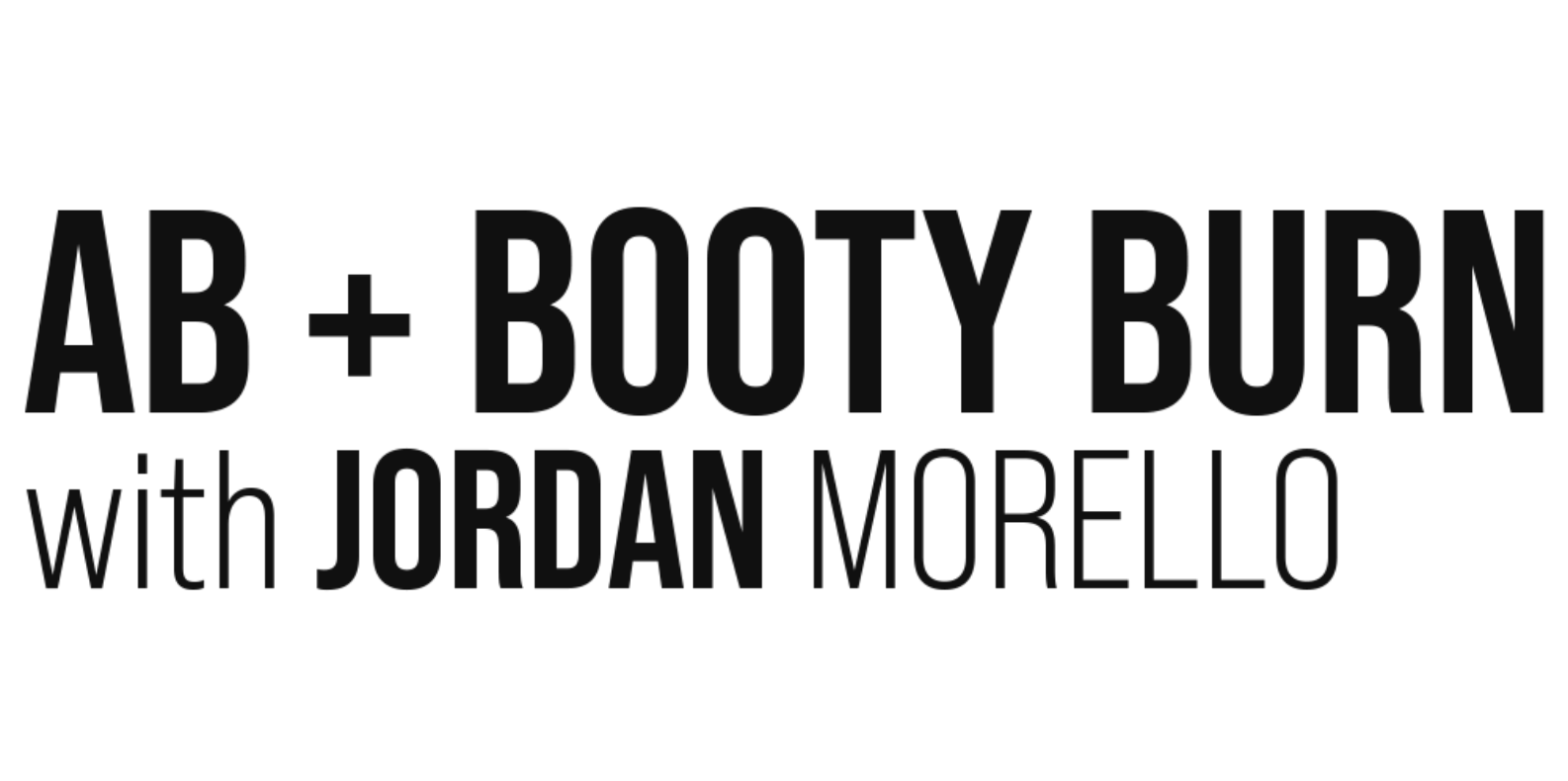 Abs + Booty Burn with Jordan Morello Logo | Bodi Workout
