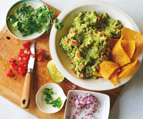 Guacamole and chips