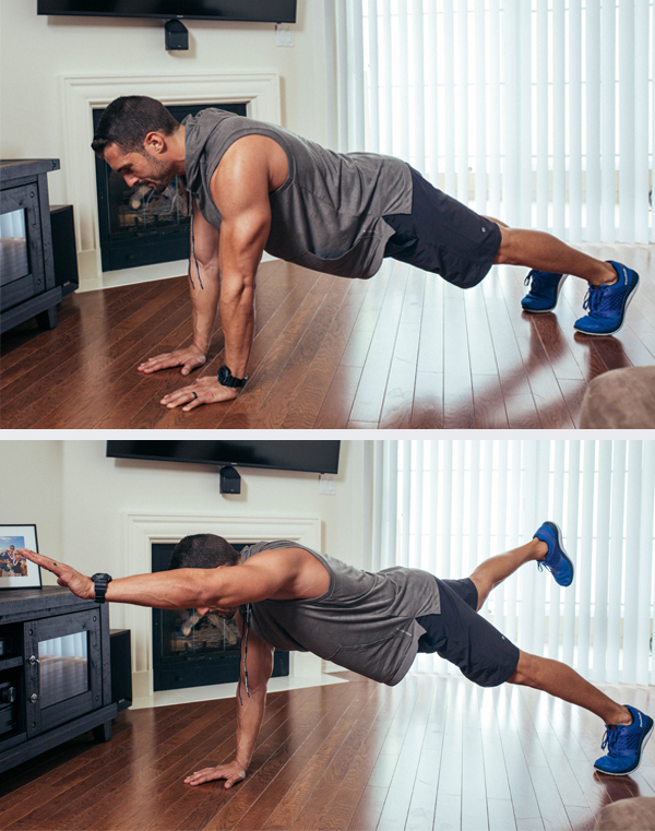 The Best Core Exercises for Abs - Single Arm, Single Leg Plank