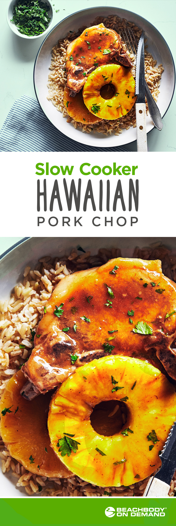 Slow Cooker Hawaiian Style Pork Chops