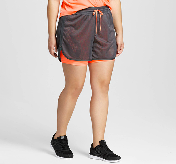 Plus Size Workout Clothes - C9 Champion Layered Shorts