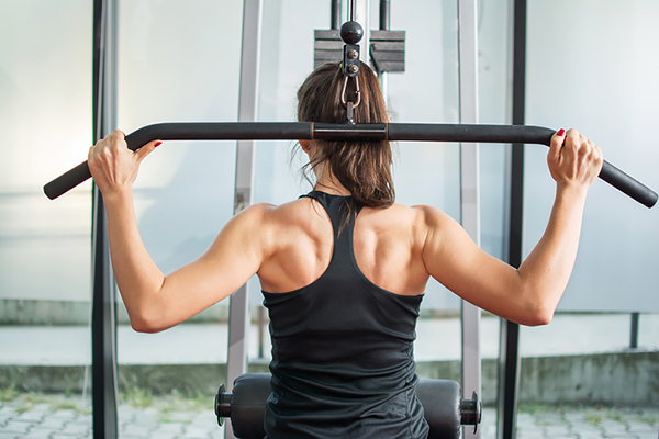 Controversial Exercises Under Attack behind the neck lat pull down