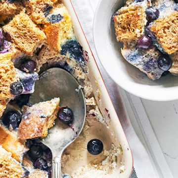 Blueberry Bread Pudding