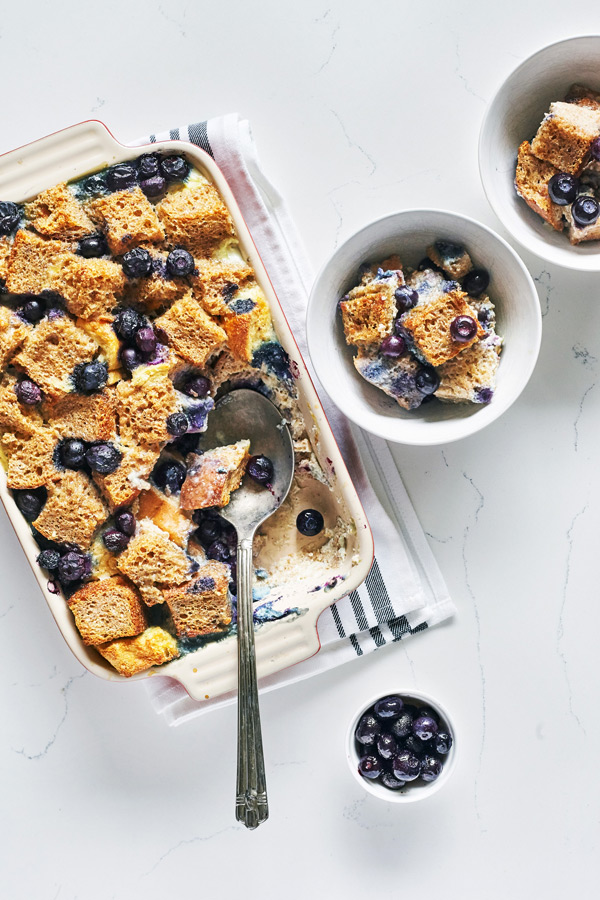 Blueberry Bread Pudding recipe