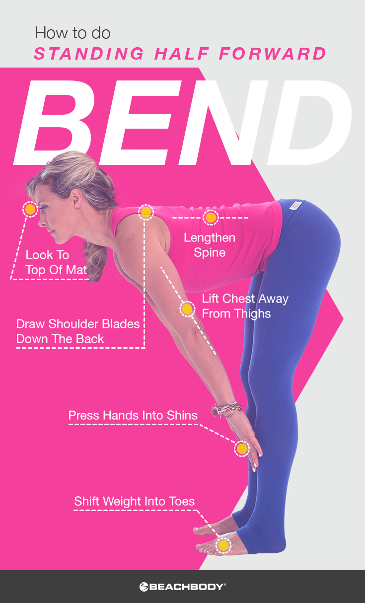 half standing forward bend