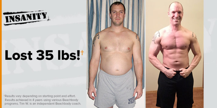 insanity workout before and afters