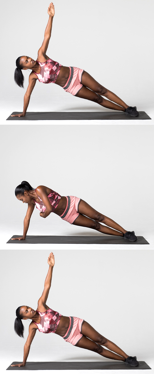 7 of the Best Oblique Exercises for a Strong Core side plank reach