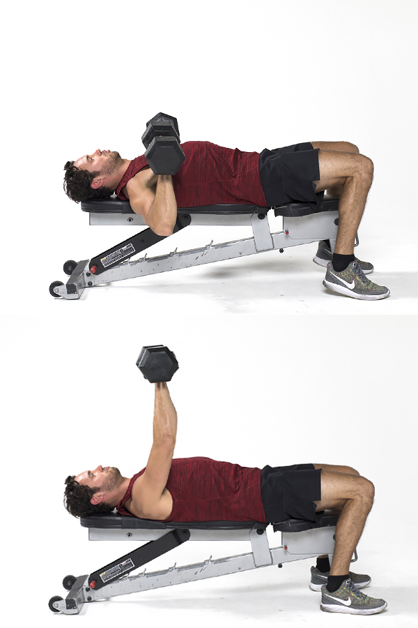 Dumbbell chest press - Strength training workouts