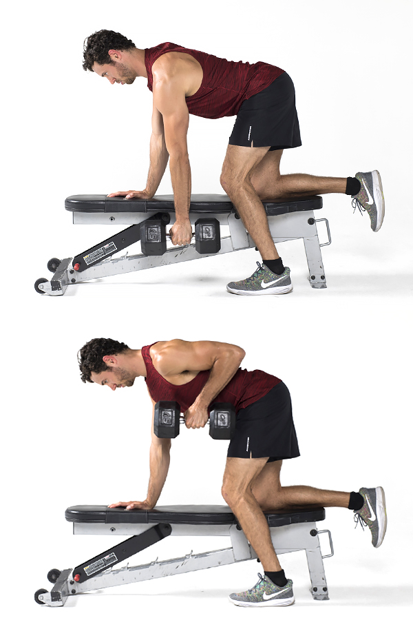 One arm row - Strength training workouts