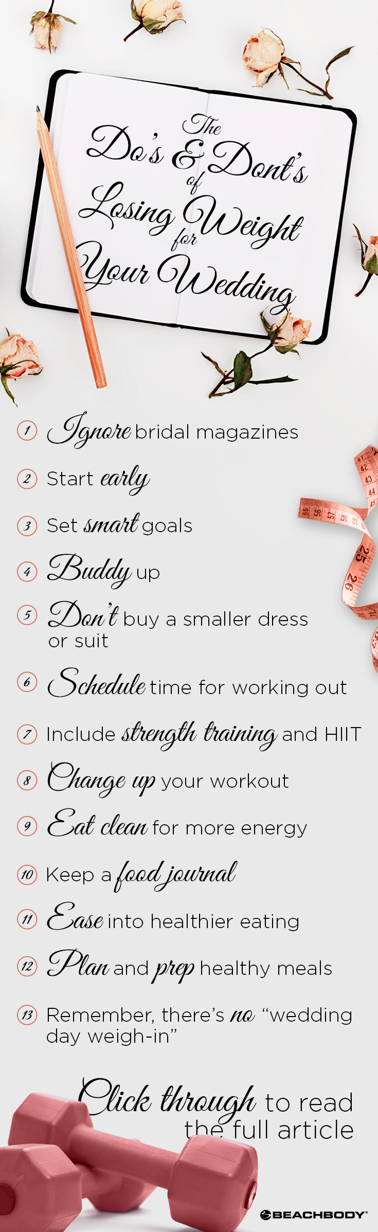 Want to lose weight for your wedding? First, read these wedding weight loss tips for success! how to lose weight // best ways to lose weight fast // Beachbody // Beachbody Blog