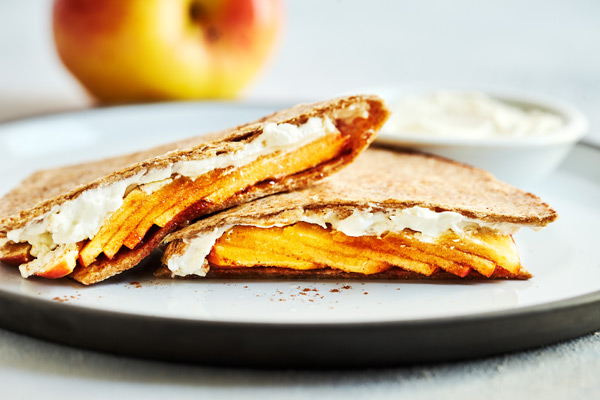 Not only is this Apple Cinnamon Quesadilla recipe a hit with kids, it makes for a quick breakfast, healthy dessert, or a great midday snack.