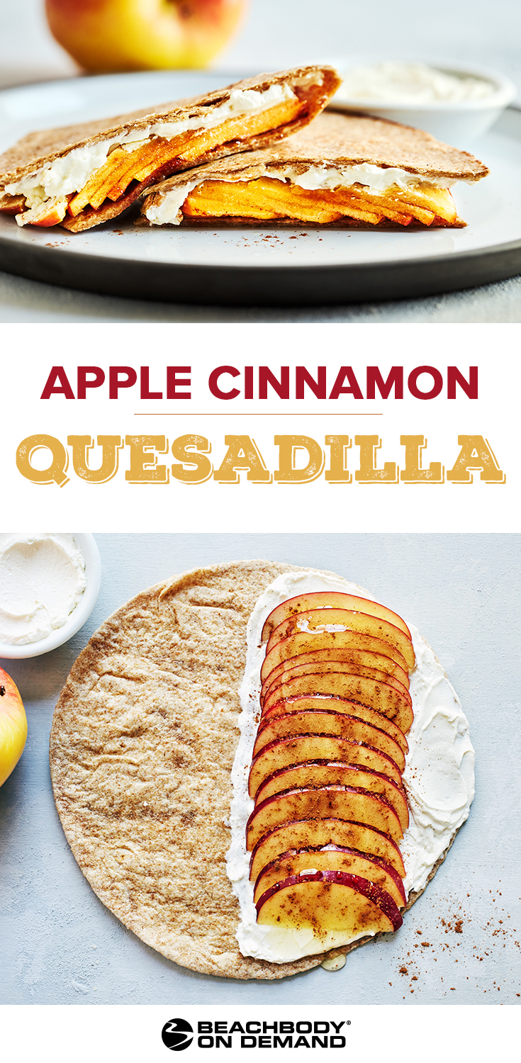 This Apple Cinnamon Quesadilla recipe with apples and cream cheese makes a quick breakfast, healthy dessert, or a great midday snack.