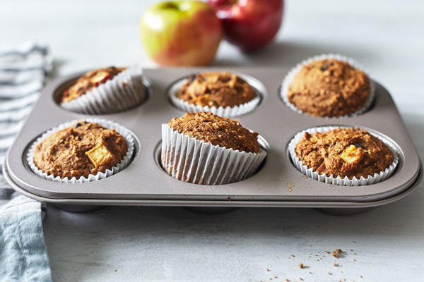 Double Time Family Recipes, healthy apple muffins recipe