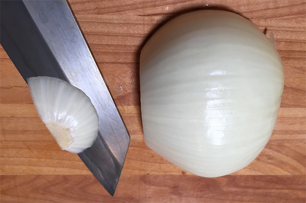 peeled onion