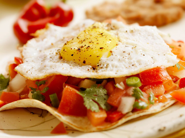 Double Time Family Recipes, Huevos Rancheros egg breakfast recipe