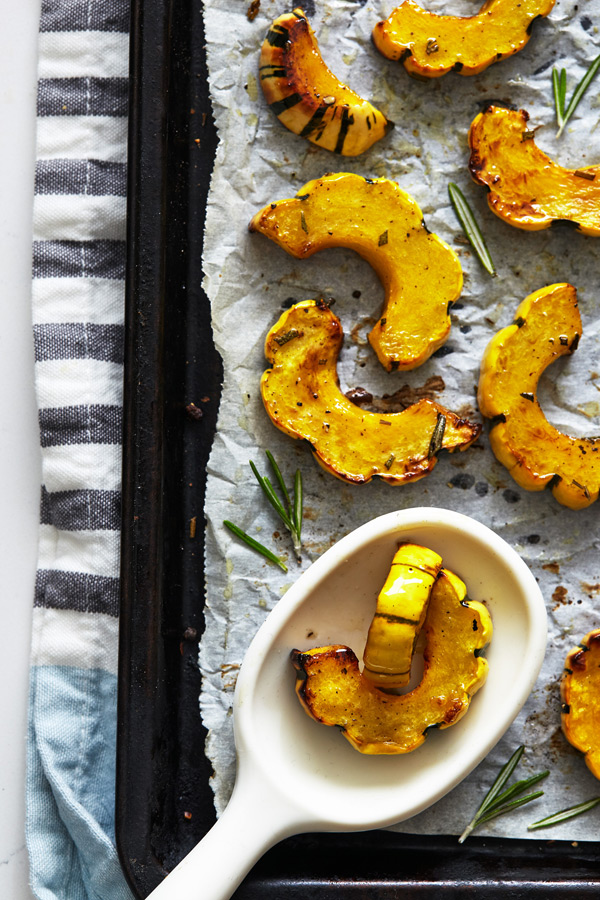 Roasted Rosemary Delicata Squash Recipe