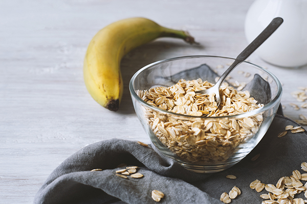 Oats in a bowl