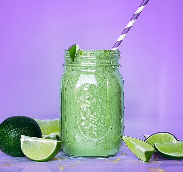 Vanilla Shakeology Recipes Key Lime Smoothie made with Vegan Vanilla Shakeology.