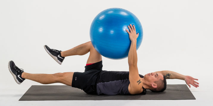 stability ball butt raises