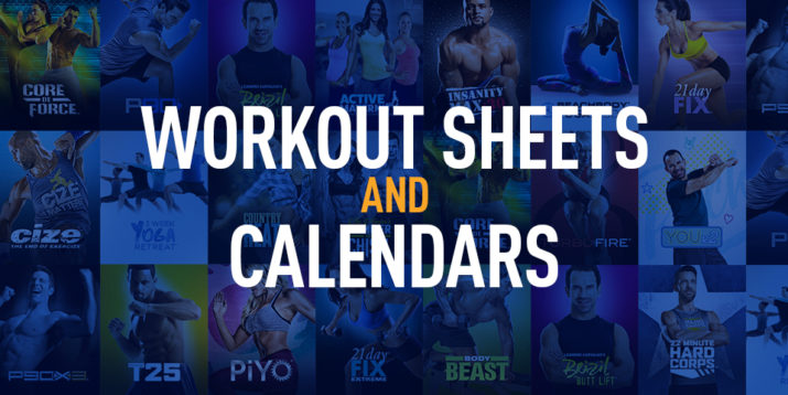 workout calendars workout sheets and trackers the beachbody blog