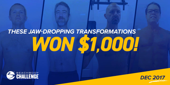 Male Beachbody Challenge Winners, Dec 2017