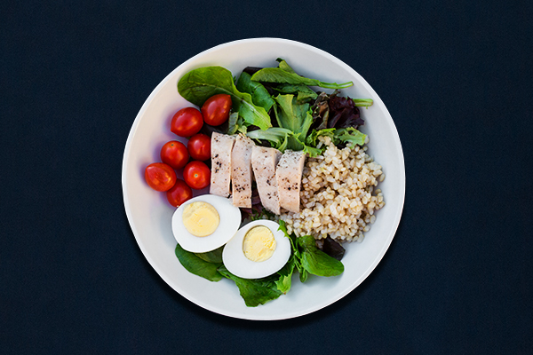 Post-Workout Meals for 80 Day Obsession, Chicken and Egg Grain Bowl