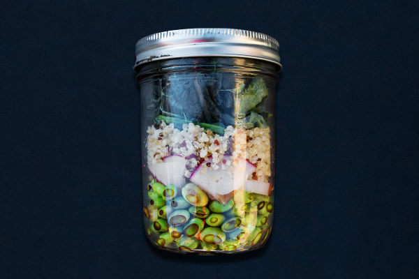 Post-Workout Meals for 80 Day Obsession, Vegan Kale Salad Jar