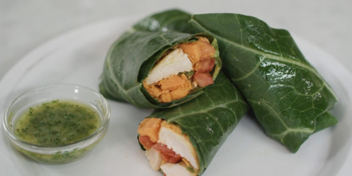 Sweet Potato Chicken Wraps