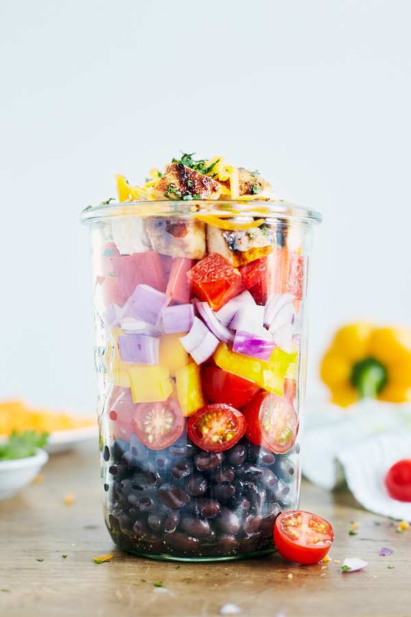 Southwest Black Bean and Ruby Wild Blend™ Shaker Salad - Healthy School  Recipes