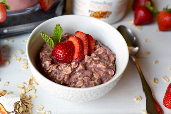 Strawberry Peach Overnight Oats - Project Meal Plan