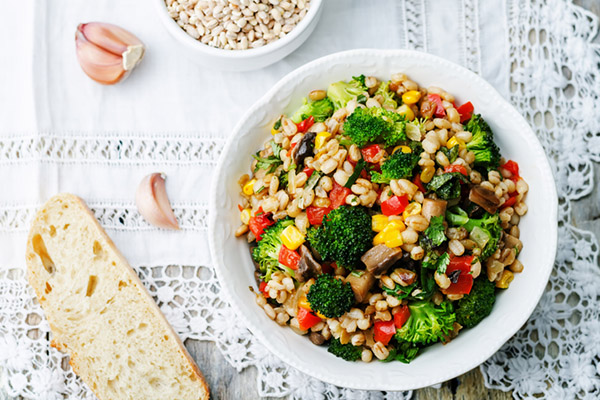 Grain salad in a bowl