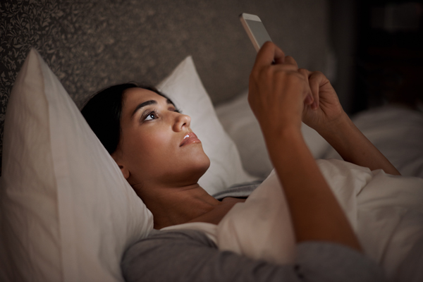 phone in bed