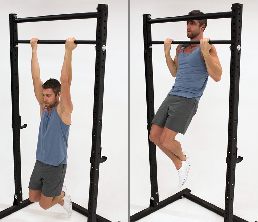 man doing chin up vs pull up