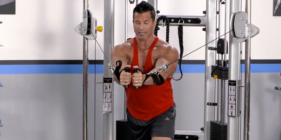 Standing High to Low Cable Fly: Video Exercise Guide & Tips