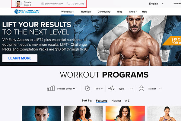 Beachbody in demand sale