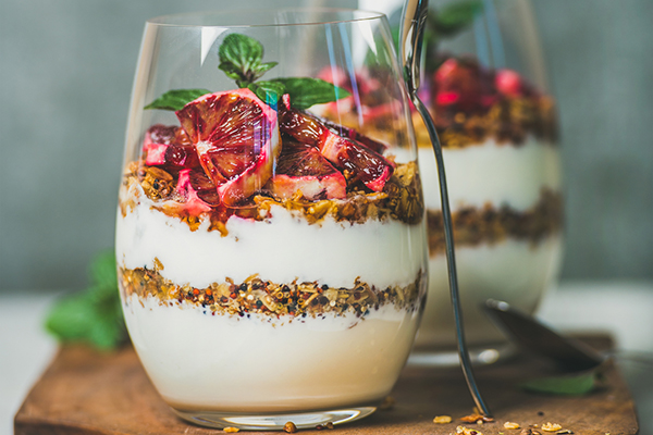 Greek yogurt parfait