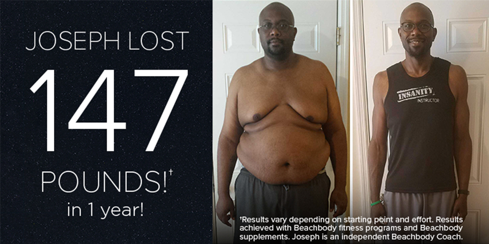 Joseph Lost 147 Pounds in One Year BODi