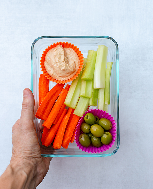 LIIFT4 Meal Prep Hummus with Vegetables