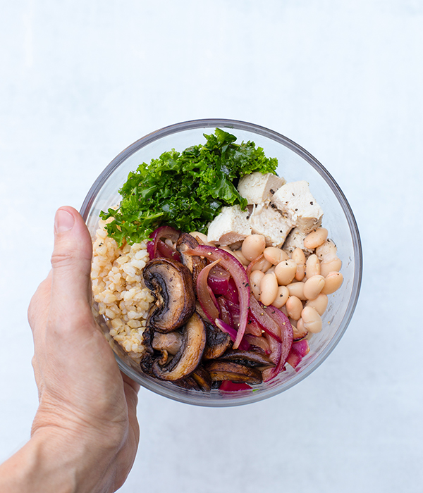 Meal Prep for LIIFT4 Meal Plan A - White Bean and Kale Grain Salad