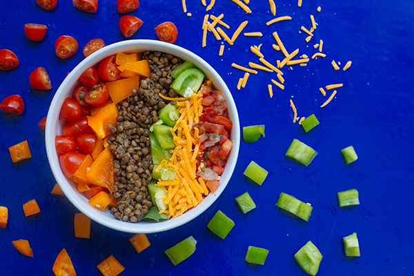 Rainbow Lentil Bowl