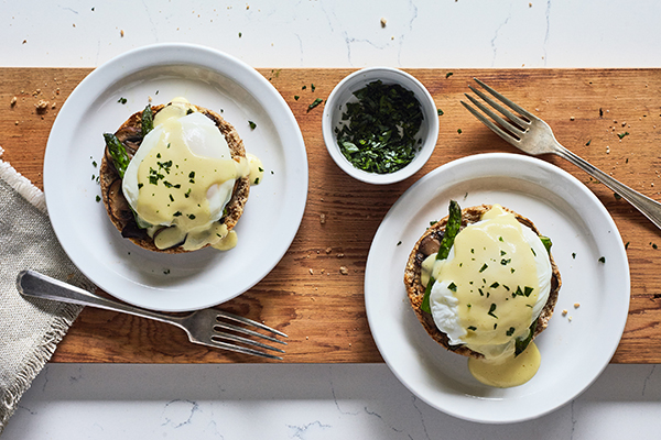 vegetarian eggs benedict