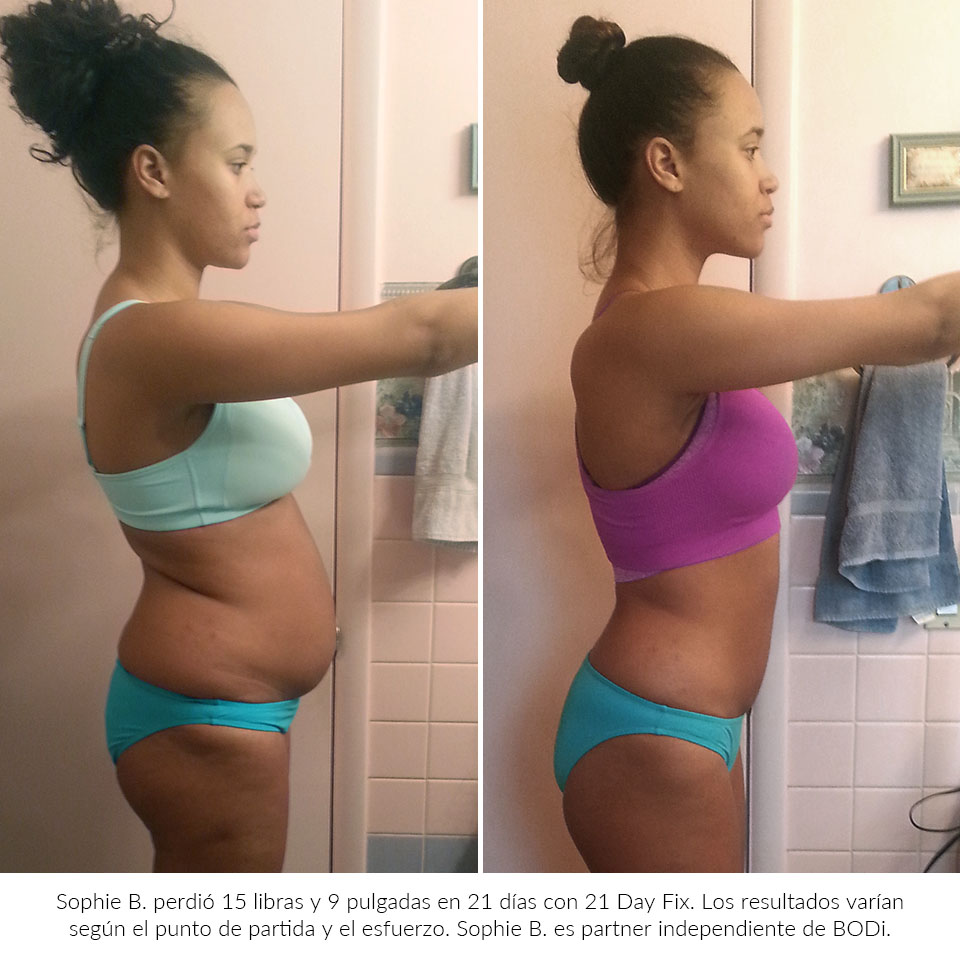 21 day fix results before after sophie b spanish