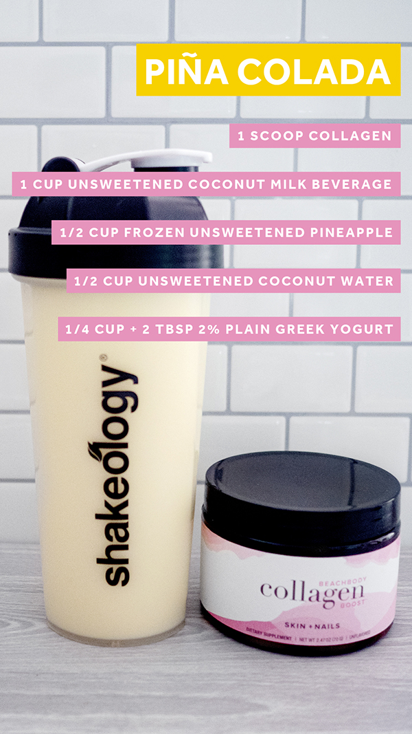 Pina Colada Shakeology With Collagen Boost