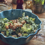 Caesar salad in a bowl