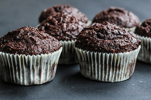 Flourless Brownie Muffins