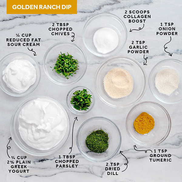 Golden-Ranch-Dip With Collagen Boost